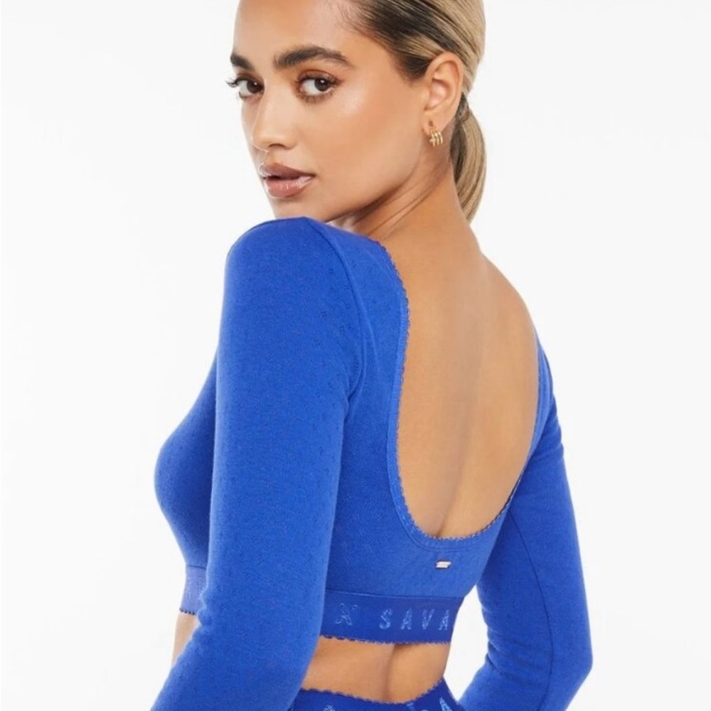 SAVAGE X FENTY Long Sleeve Top Blue